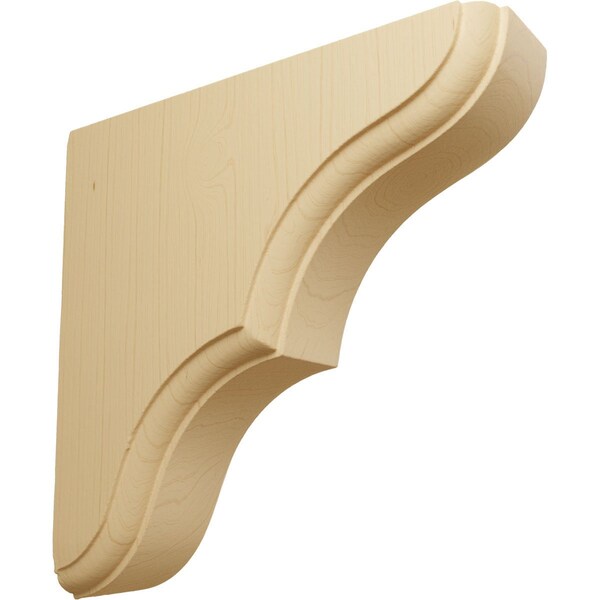 Ekena Millwork 1 3/4"W x 5 1/2"D x 5 1/2"H Stratford Wood Bracket, Alder - BKTW02X06X06STAL