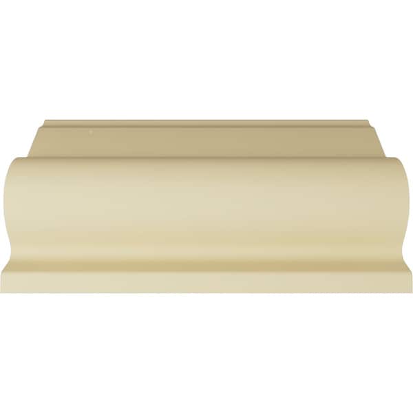 Ekena Millwork 13"H x 10 1/2"P x 16 5/8"F x 94 1/2"L Egg & Dart Acanthus Crown Moulding - MLD13X10X16EG