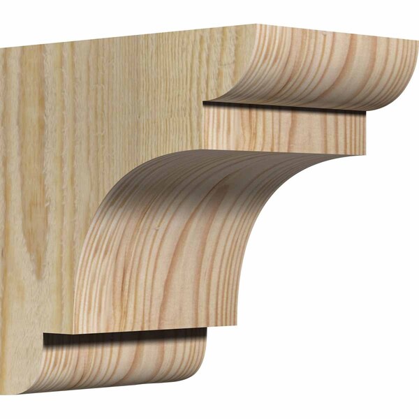 Ekena Millwork New Brighton Rough Sawn Corbel, Douglas Fir, 4"W x 6"D x 6"H - COR04X06X06NEB00RDF