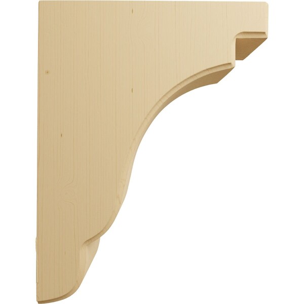 Ekena Millwork 3 1/2"W x 7 1/4"D x 9 1/2"H Bedford Bracket, Alder - BKTW04X07X10BEAL