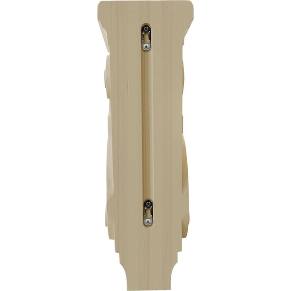 Ekena Millwork 6"W x 7 1/2"D x 18"H Extra Large Traditional Wood Corbel, Rubberwood - CORW06X08X18TRRW