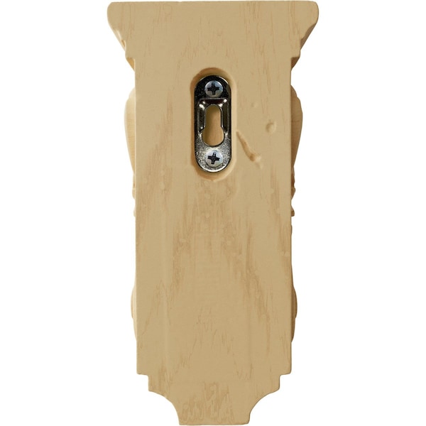 Ekena Millwork 3 1/2"W x 4"D x 7"H Small Acanthus Wood Corbel, Maple - CORW03X04X07ACMA