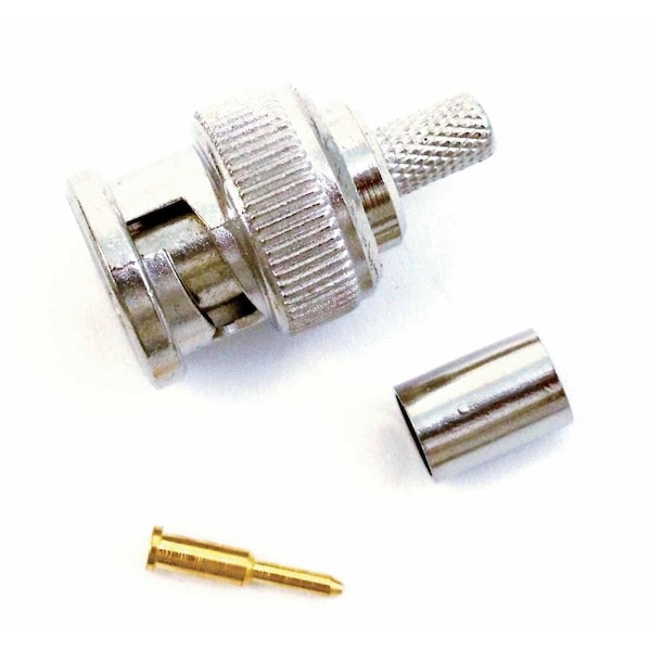 Conector macho BNC para crimpar RG58 - BNC2X