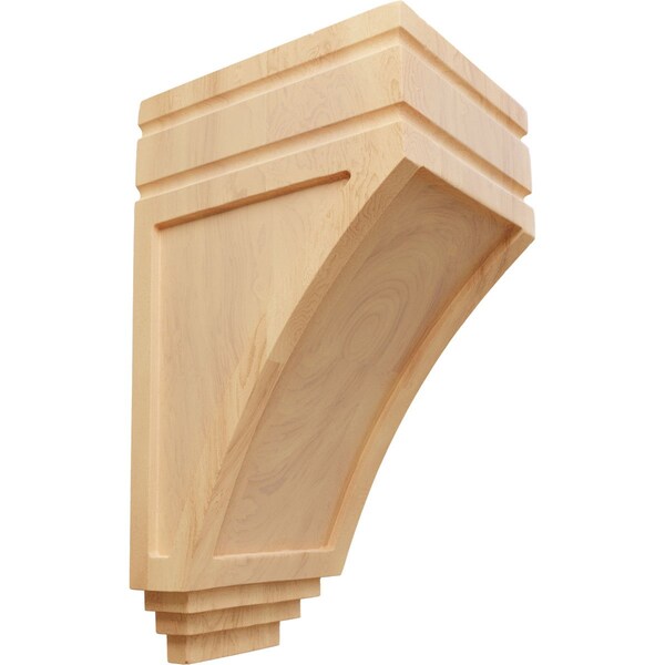 Ekena Millwork 5"W x 6"D x 10 1/2"H Medium San Juan Wood Corbel, Red Oak - CORW05X06X10SJRO