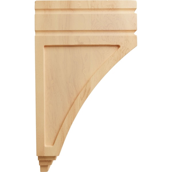 Ekena Millwork 5"W x 6"D x 10 1/2"H Medium San Juan Wood Corbel, Red Oak - CORW05X06X10SJRO