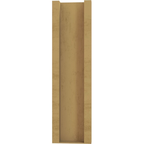 Ekena Millwork 5 1/2-in W x 12-in D x 20-in H Funston Block Rough Cedar Woodgrain TimberThane Outlooker, Primed Tan - OUTUR055X12X20FST44RCPR