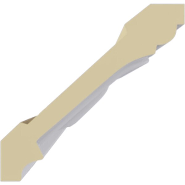 Ekena Millwork 3 1/4"H x 3 3/8"P x 4 5/8"F x 94 3/8"L, (2" Repeat), Chamberlain Crown Moulding - MLD03X03X04CE
