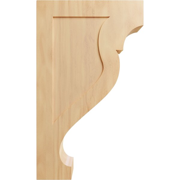 Ekena Millwork 4 1/2"W x 15 1/2"D x 26"H Jumbo Rockport Wood Corbel, Red Oak - CORW05X16X26RKRO