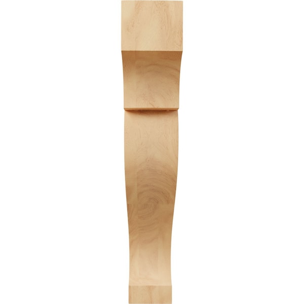 Ekena Millwork 4 1/2"W x 15 1/2"D x 26"H Jumbo Rockport Wood Corbel, Red Oak - CORW05X16X26RKRO