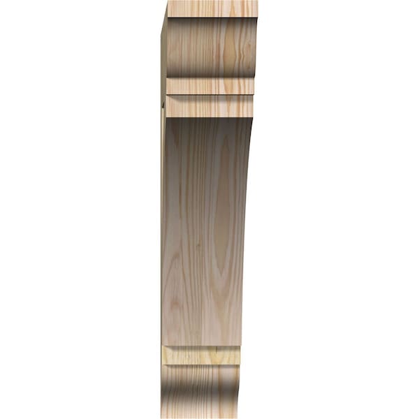 Ekena Millwork Thorton Traditional Rough Sawn Bracket, Douglas Fir, 4"W x 20"D x 20"H - BKT04X20X20THR01RDF