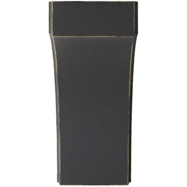 Ekena Millwork 5 1/4"W x 10"D x 12"H Clarksville Wood Vintage Decor Bracket, Black - BKTWD05X10X12CVBL