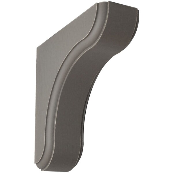 Ekena Millwork 1 3/4"W x 5 1/2"D x 5 1/2"H Eaton Wood Vintage Decor Bracket, Reclaimed Grey - BKTWD02X06X06EAGY