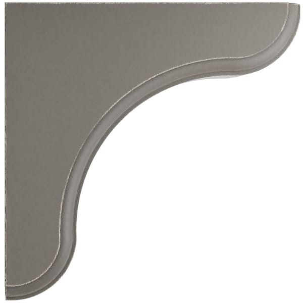 Ekena Millwork 1 3/4"W x 5 1/2"D x 5 1/2"H Eaton Wood Vintage Decor Bracket, Reclaimed Grey - BKTWD02X06X06EAGY