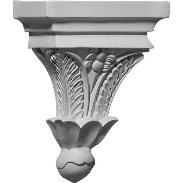Ekena Millwork 7"W x 3 1/2"D x 9"H Floral Corbel - COR07X03X09FL
