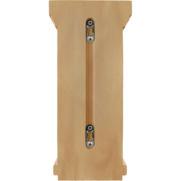 Ekena Millwork 6 1/2"W x 6 1/2"D x 14"H Traditional Recessed Corbel, Red Oak - COR06X06X14TRRO