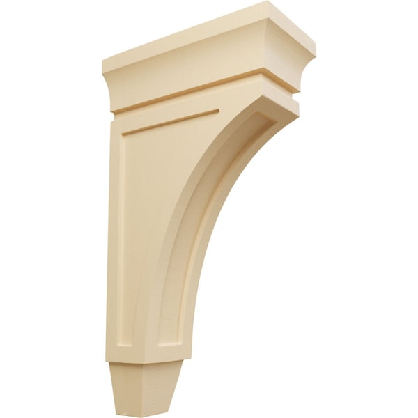 Ekena Millwork 5"W x 10"D x 18"H Extra Large Lucan Wood Corbel, Maple - CORW05X10X18LUMA