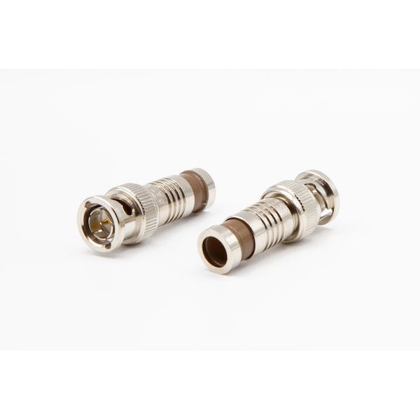 Gema de Triplett RG59 PVC/Plenum/Siamese BNC Macho C, PK10 - 302-N2CSTP