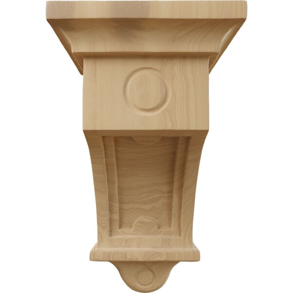 Ekena Millwork 5"W x 5"D x 9"H Arts and Crafts Corbel, Cherry - COR05X05X09ARCH