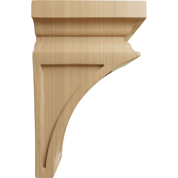 Ekena Millwork 3 1/2"W x 3 3/4"D x 6"H Mini Nevio Wood Corbel, Cherry - CORW03X03X06NECH