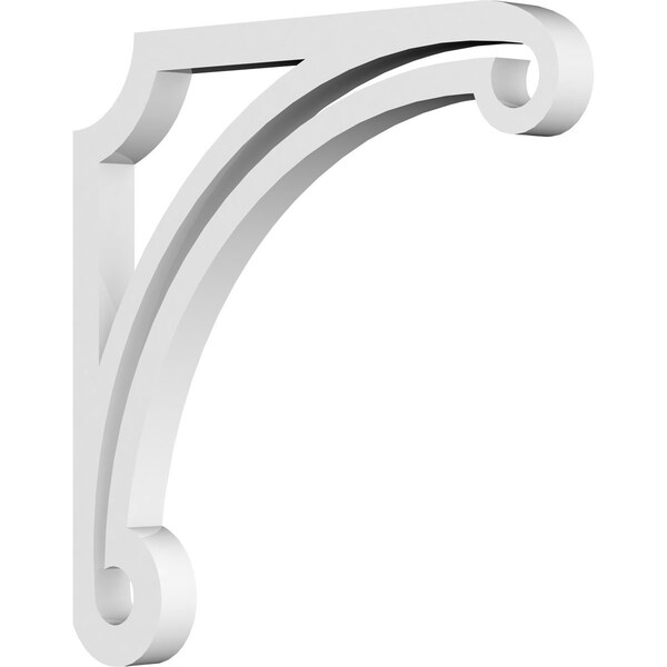 Ekena Millwork Arch Architectural Grade PVC Bracket, 5/8"W X 8"D X 8"H - BKTP01X08X08AH
