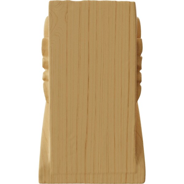 Ekena Millwork 1 3/4"W x 1 1/2"D x 3"H Mini Acanthus Leaf Block Corbel, Alder - CORW01X01X03BAAL