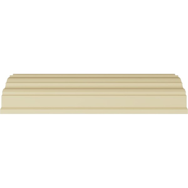 Ekena Millwork 4 1/8"H x 4"P x 5 1/2"F x 94 1/2"L, (3 3/8" Repeat), Dijon Crown Moulding - MLD04X04X05DI