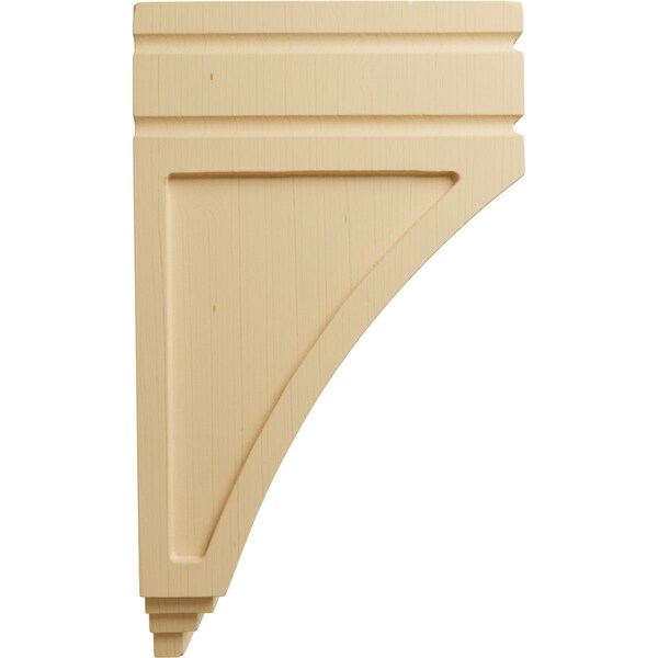 Ekena Millwork 5"W x 6"D x 10 1/2"H Medium San Juan Wood Corbel, Alder - CORW05X06X10SJAL
