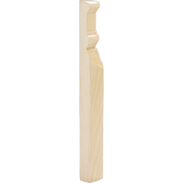 Hardware Resources Rubberwood, 9-7/8" H, 2-7/8" W, Unfinished - TB1A-RW
