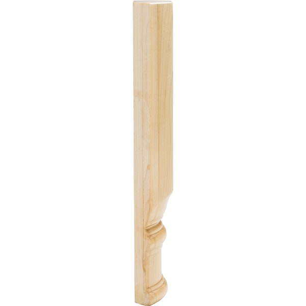 Hardware Resources Rubberwood, 9-7/8" H, 2-7/8" W, Unfinished - TB1A-RW