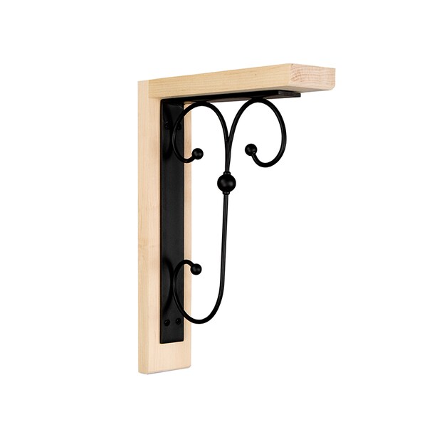 Osborne Wood Products 16 1/8 x 3 x 11 7/8 Decorative Industrial Corbel in Soft Maple - 8468M