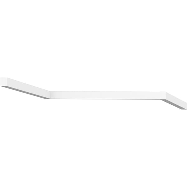 Ekena Millwork 5/8"H x 5/8"P x 96"L Stop Moulding, PVC - MLD00X00X96STSWPV