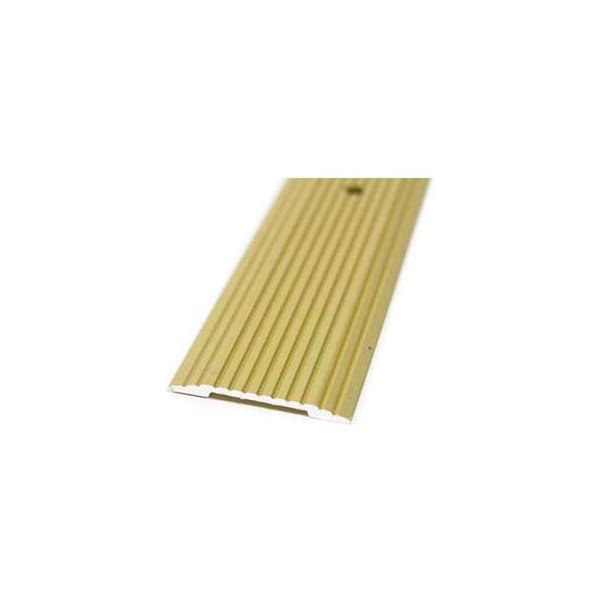 M-D Building Products M-D Seam Binder, Wide, Fluted, 72L, Satin Brass, Screw Nails - 79095