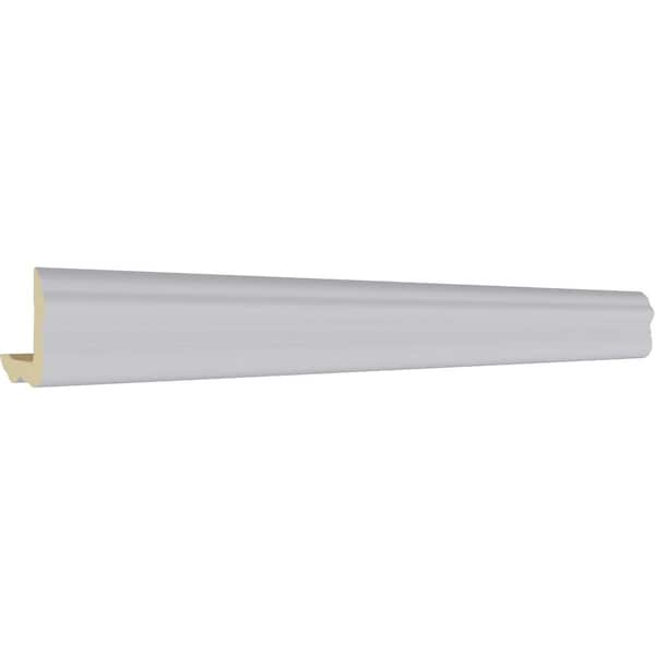 Ekena Millwork 1 1/2"H x 1 1/2"P x 2 1/8"F x 94 1/2"L Cole Smooth Corner Moulding - MLD01X01X02CO