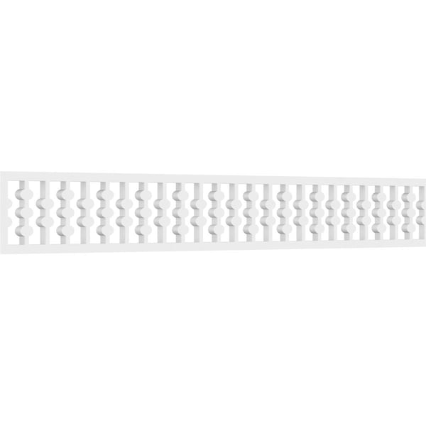 Ekena Millwork Bridgeport Architectural Grade PVC Running Trim, 6"H x 5/8"P x 48"L - RUNP06X0625X48BRD