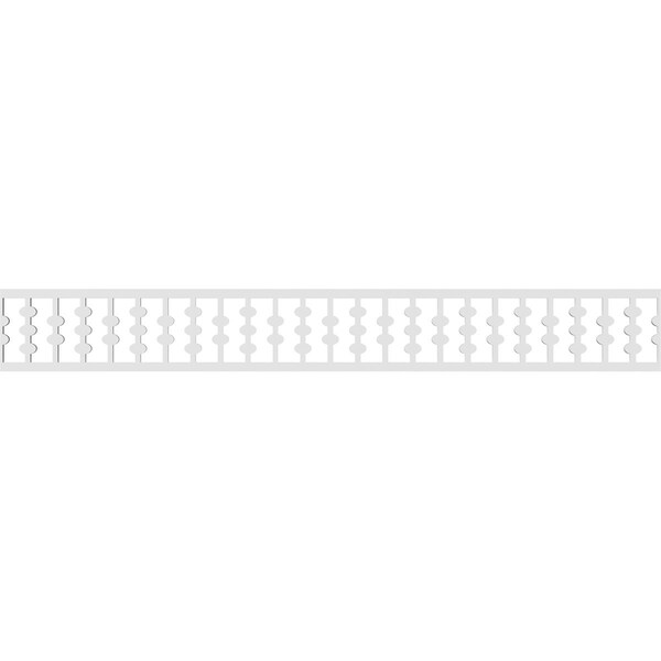 Ekena Millwork Bridgeport Architectural Grade PVC Running Trim, 6"H x 5/8"P x 48"L - RUNP06X0625X48BRD