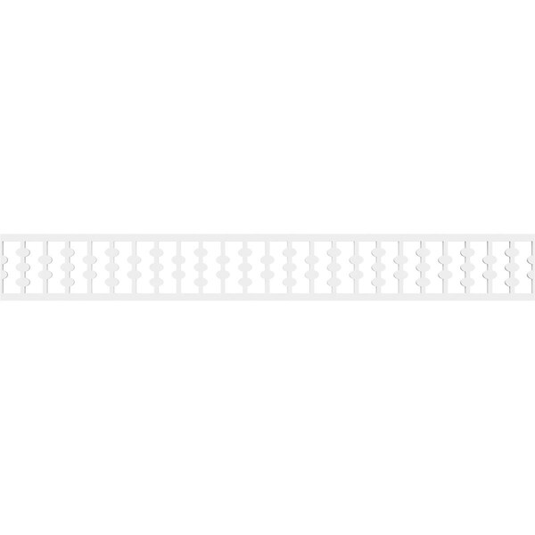 Ekena Millwork Bridgeport Architectural Grade PVC Running Trim, 6"H x 5/8"P x 48"L - RUNP06X0625X48BRD
