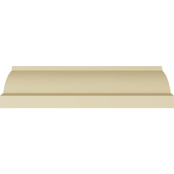 Ekena Millwork 3 1/4"H x 3 1/4"P x 4 1/2"F x 94 1/2"L Salem Traditional Smooth Crown Moulding - MLD03X03X04SA