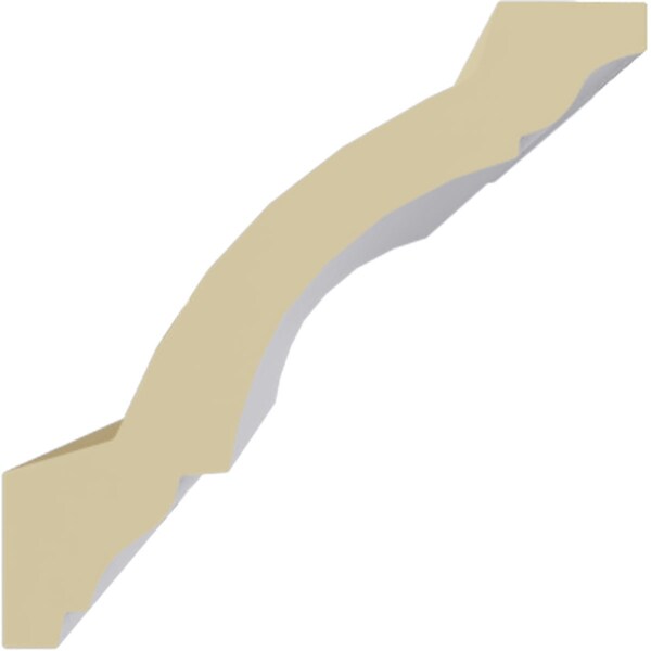Ekena Millwork 3 1/4"H x 3 1/4"P x 4 1/2"F x 94 1/2"L Salem Traditional Smooth Crown Moulding - MLD03X03X04SA