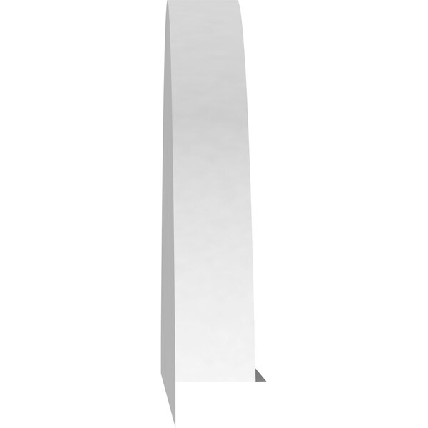 Ekena Millwork Segment Arch Smooth Architectural Grade PVC Pediment, 36"W x 10"H x 2"P - PEDPS036X100SEG00