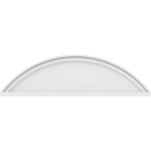 Ekena Millwork Segment Arch Smooth Architectural Grade PVC Pediment, 36"W x 10"H x 2"P - PEDPS036X100SEG00