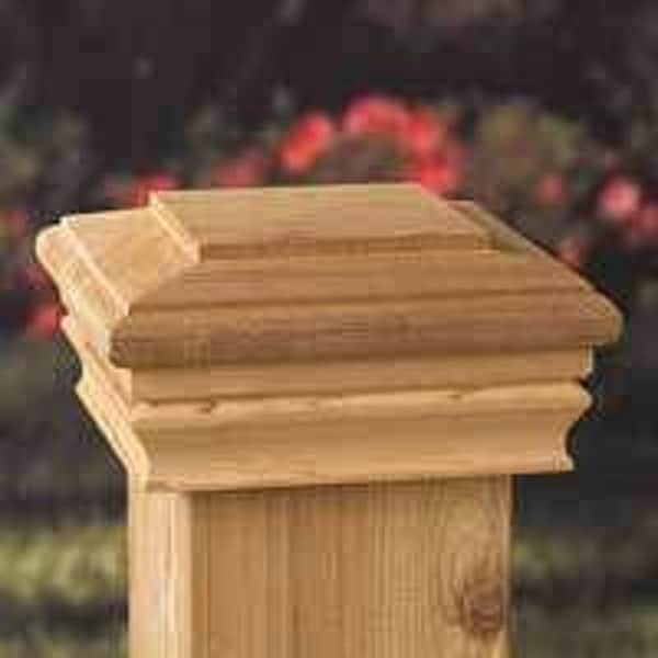 Maine Ornamental Maine Ornamental 72213 Post Cap, 3-1/2 x 3-1/2 in Post/Joist, 4 in L, 4 in W - 72213