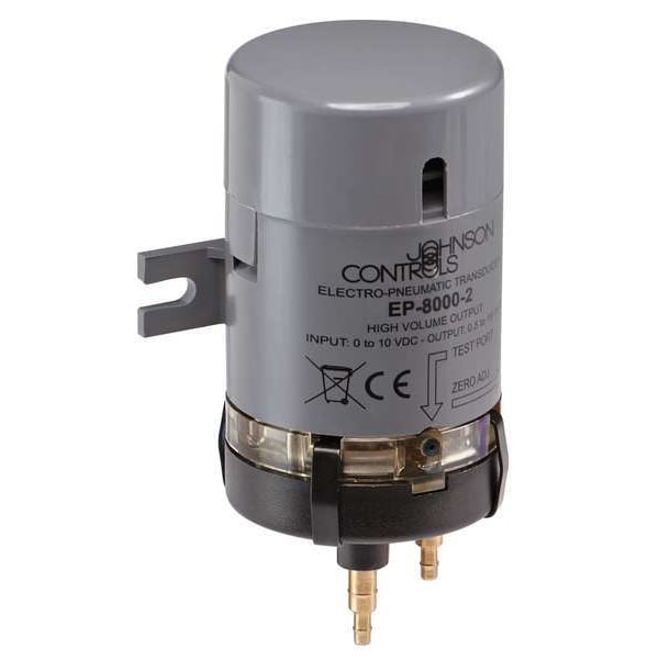 Johnson Controls Electronic Pneumatic Transducer, 5/32 in or 1/4 in Barb - EP-8000-2