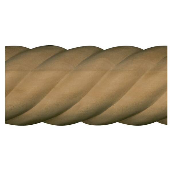 Osborne Wood Products 2 1/2 x1 1/4 x 96 2 1/2" Half Round Rope in Beech - 891429BCH