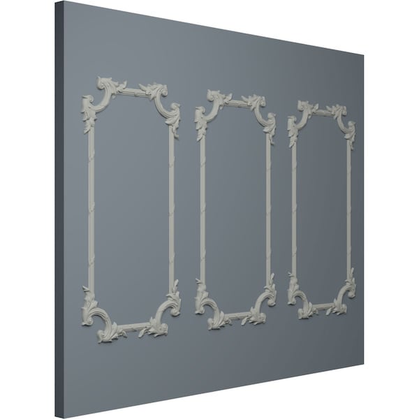 Ekena Millwork 31-in. W x 62-in. H Tirana Panel Moulding Kit Triple Panel - PMLKTI31X62C