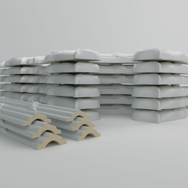 Ekena Millwork 31-in. W x 62-in. H Tirana Panel Moulding Kit Triple Panel - PMLKTI31X62C