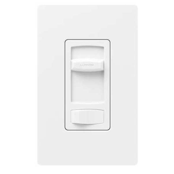 Lutron Fan Control, Slide, Rocker, 1.5Amp, White - CTFSQ-F-WH