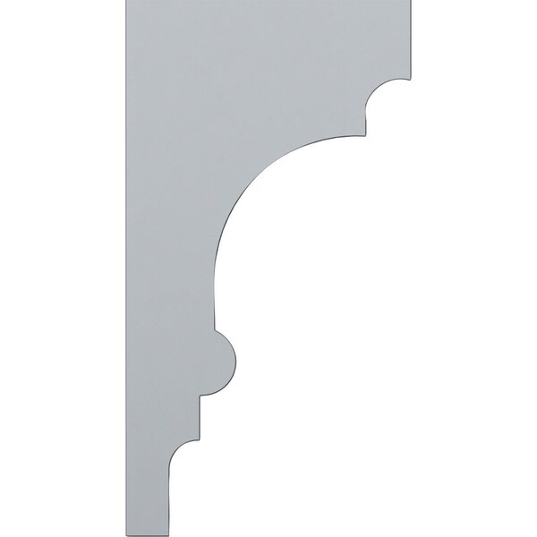 Ekena Millwork 3 1/2"W x 4 1/4"D x 8"H Diane Bracket - BKT03X04X08DI