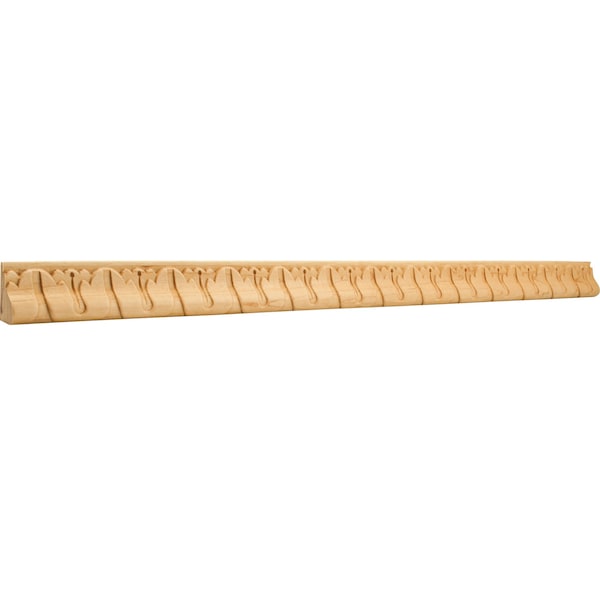 Hardware Resources Basswood, 96" L, 1-5/16" H, Unfinished - HCM11BW