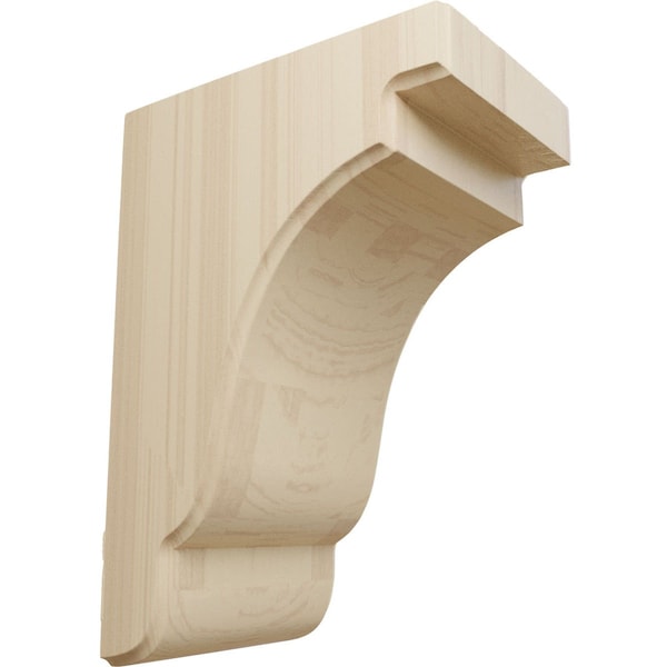 Ekena Millwork 5 1/4"W x 7 1/4"D x 9 1/2"H Bedford Bracket, Rubberwood - BKTW05X07X10BERW