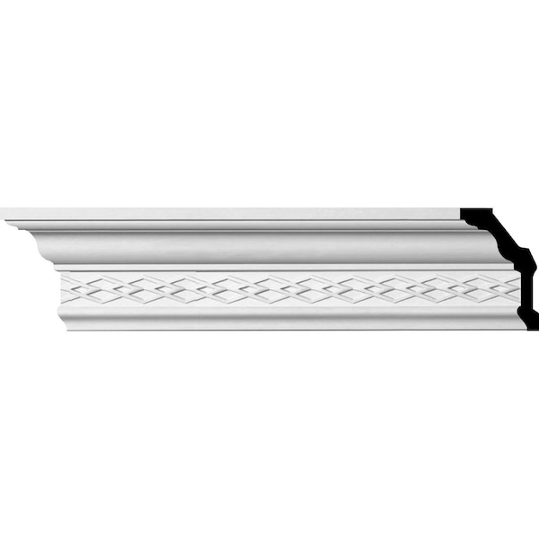 Ekena Millwork SAMPLE - 4 1/8"H x 2 3/8"P x 4 7/8"F x 12"L, (2 3/4" Repeat), Robin Crown Moulding - SAMPLE-MLD04X02X04RB